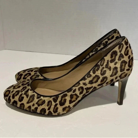 Banana Republic Calf Hair Leopard Ivonne Pumps Sz 6 - Picture 1 of 6